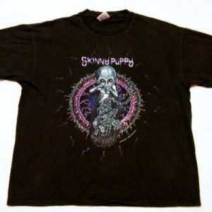 Vintage 1993 Skinny Puppy industrial Rock Band T-Shirt