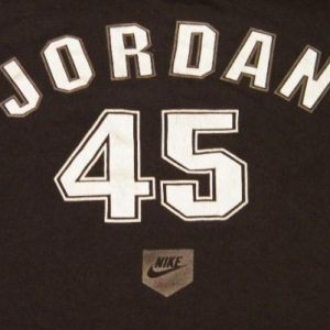 Vintage Nike Michael Jordan #45 White Sox Baseball T-Shirt