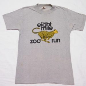 Vintage 1979 Mac Eight Mile Zoo Run Running Race T-Shirt