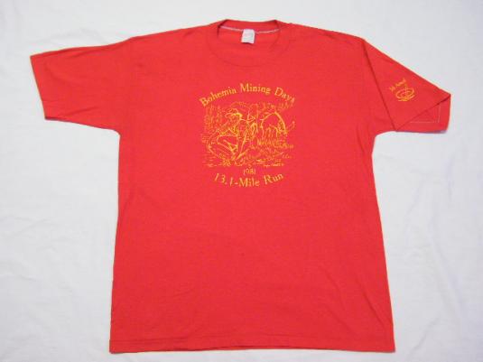 Vintage 1981 Bohemia Mining Days 5th 13.1 Mile Run T-Shirt