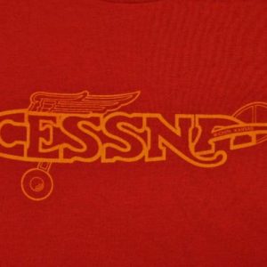 Vintage 80's Cessna Airplane Aircraft Wichita KS. T-Shirt