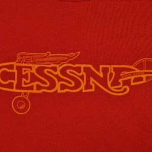 Vintage 80's Cessna Airplane Aircraft Wichita KS. T-Shirt