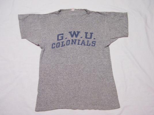 Vintage 60’s Champion Runner Tag G.W.U. Colonials T-Shirt