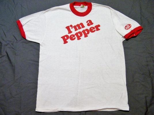 Vintage 80’s I’m A Pepper Dr. Pepper Soda Pop T-Shirt