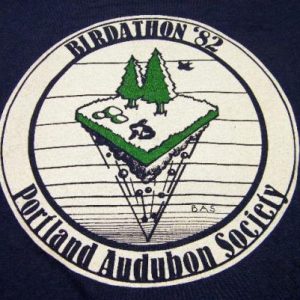 Vintage 1982 Portland Audubon Society Birdathon T-Shirt