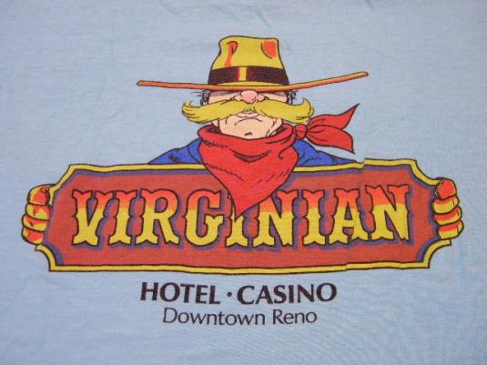 Vintage 80’s Virginian Casino Hotel Reno Nevada T-Shirt