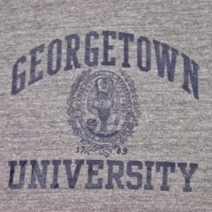 Vintage 80's Georgetown University Heather Rayon T-Shirt