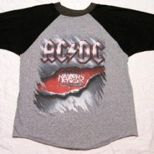 Vintage AC/DC Razors Edge Rock Concert Tour Jersey T-Shirt