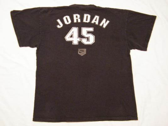 Vintage Nike Michael Jordan #45 White Sox Baseball T-Shirt