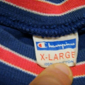 Vintage 70's Champion Blue Bar Parachute T-Shirt