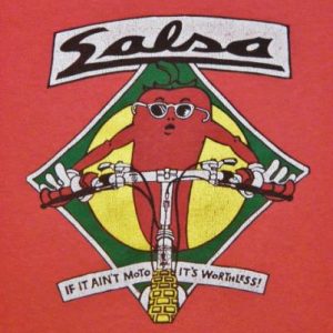 Vintage Salsa Mountain Bike Cycling Worthless Moto T-Shirt