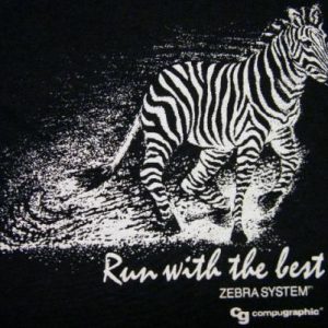 Vintage Zebra Systems "Run With The Best" Graphic T-Shirt