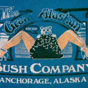 Vintage 80's Great Alaskan Bush Co. Alaska Strip Club Shirt