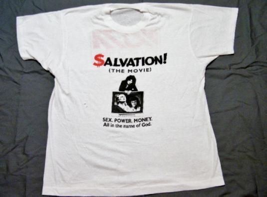 Vintage 80’s Salvation! The Movie T-Shirt Sex Power $ 4 God
