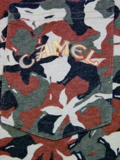 Vintage 1992 Joe Camel Cigarettes Camouflage Camo T-Shirt