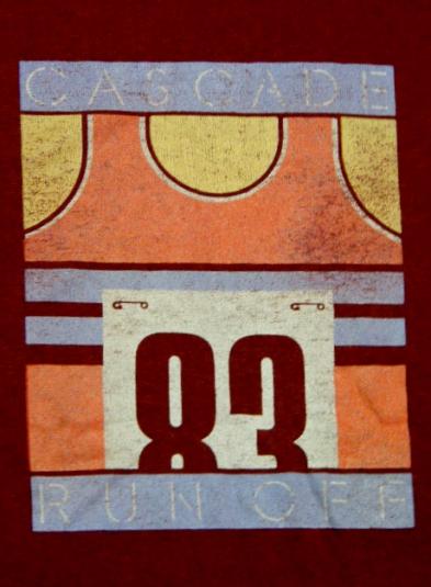 Vintage 1983 Nike Cascade Run Off Running Race T-Shirt