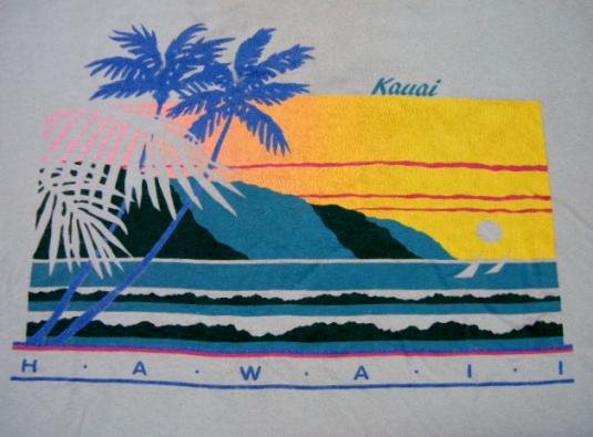 Vintage 1980’s Kauai Island Hawaii Beach T-Shirt