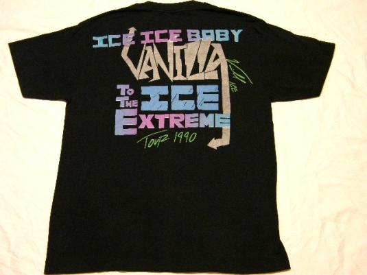 Vintage 1990 Vanilla Ice Concert Tour Rap Hip Hop T-Shirt