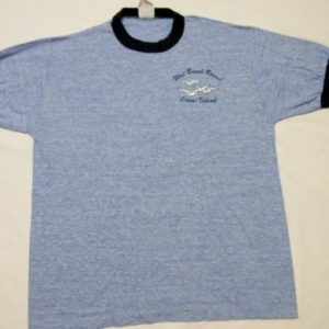 Vintage 70's Orcas Island Beach Resort Rayon Ringer T-Shirt