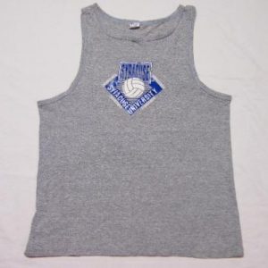 Vintage Syracuse University Champion Rayon Tank Top Shirt