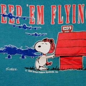 Vintage 80's Snoopy "Keep Them Flying" Kids T-Shirt
