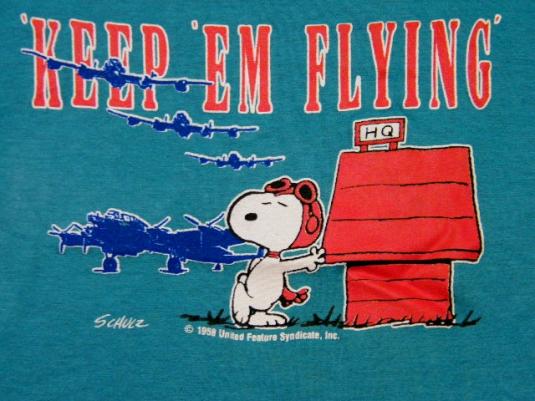 Vintage 80’s Snoopy “Keep Them Flying” Kids T-Shirt