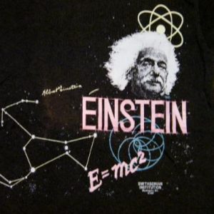Vintage 1987 Albert Einstein E=mc2 Smithsonian T-Shirt