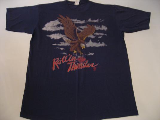 Vintage Harley Davidson Rollin’ Thunder Eagle T-Shirt M