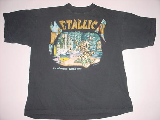 Vintage Metallica T-Shirt Sandman's Dungeon XL