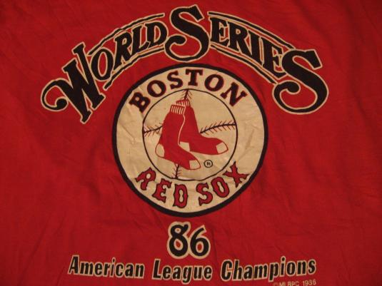 Vintage Boston Red Sox American League Champs 1986 T-Shirt L