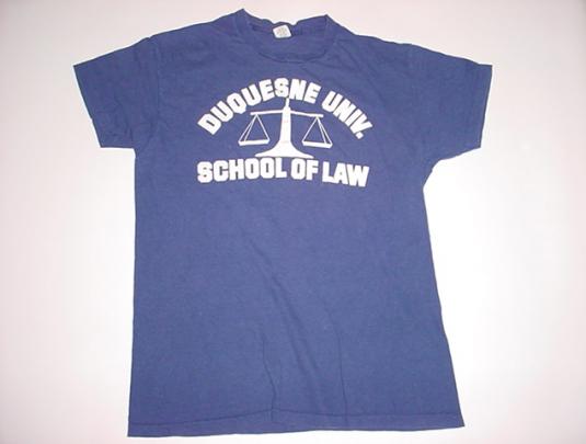 Vintage Duquesne University Law School T-Shirt M/S