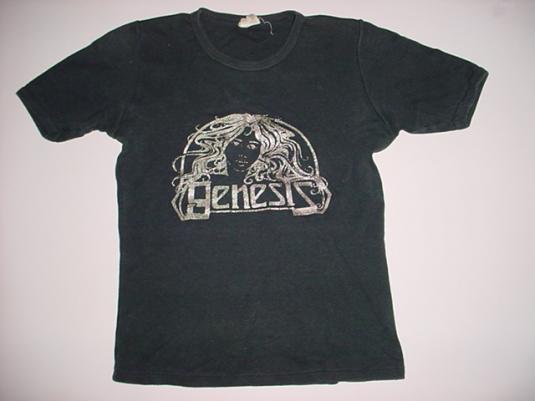 Vintage Genesis T-Shirt Peter Gabriel Era 1970s S