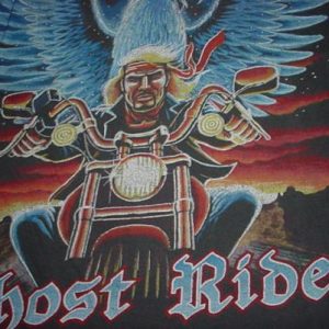 Vintage Ghost Rider T-Shirt Eagle Motorcycle M