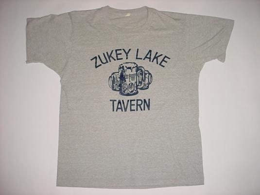 Vintage Zukey Lake Tavern Pinckney Michigan T-Shirt L/M