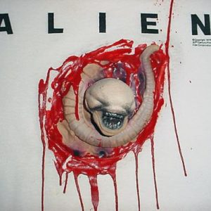 Vintage Alien Chest Burster 3D T-Shirt movie M/L