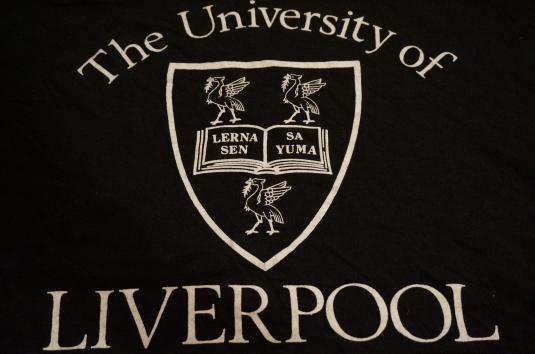 Vintage University of Liverpool T-Shirt L