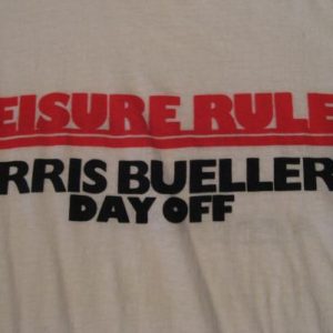 Vintage Ferris Bueller's Day Off Leisure Rules T-Shirt M/L