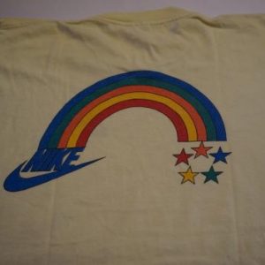 Vintage 70s Rare Nike Rainbow Olympics T-Shirt S