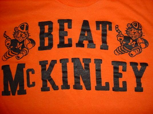 Vintage Beat McKinley Massillon Tigers Football T-Shirt M/L