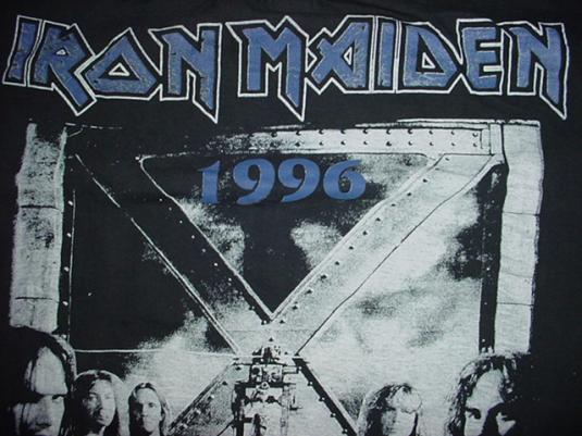 Vintage Iron Maiden X-Factor T-Shirt 1996 Euro Tour XL