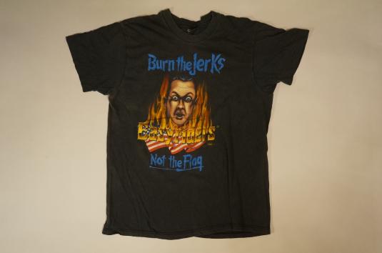 Vintage Burn The Jerks Not Flag Easyriders T-Shirt M/S | Defunkd