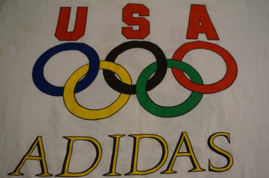 Vintage 1988 USA Olympic Summer Games Adidas T-Shirt XL/L