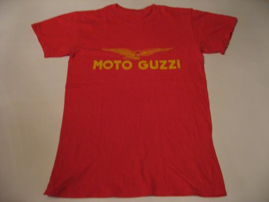 Vintage Moto Guzzi T-Shirt Motorcycle Italian M/S