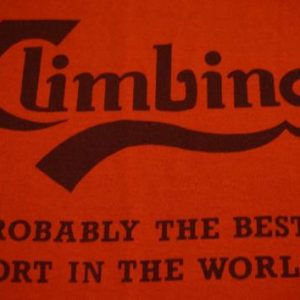 Vintage Rock CLIMBING T-Shirt Best Sport in World L/M
