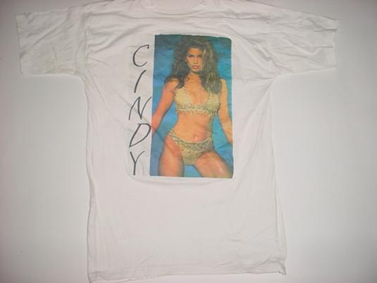 Vintage Cindy Crawford T-Shirt 1990s M/L