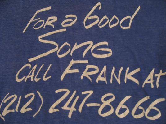 Vintage Good Time Call T-Shirt 66 WNBC Frank Reed S