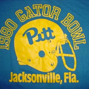 Vintage Gator Bowl Pittsburgh Jacksonville T-Shirt 1980 M/L