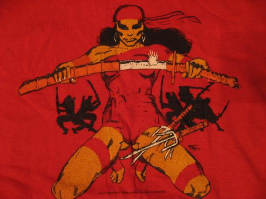 Vintage Elektra Natchios T-Shirt Marvel Comic Book M/L