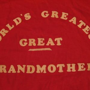 Vintage World's Greatest GREAT Grandmother T-Shirt M/S