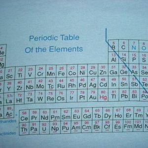 Vintage Period Table of the Elements T-Shirt 1980s M/L